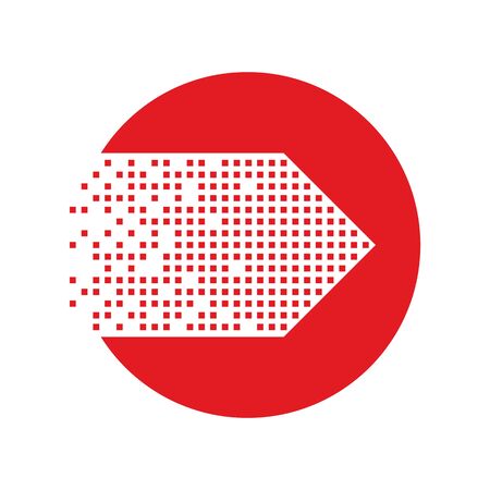 Arrow Icon in trendy flat style. Arrow symbol for your web site design, app, UI. Vector illustration.のイラスト素材