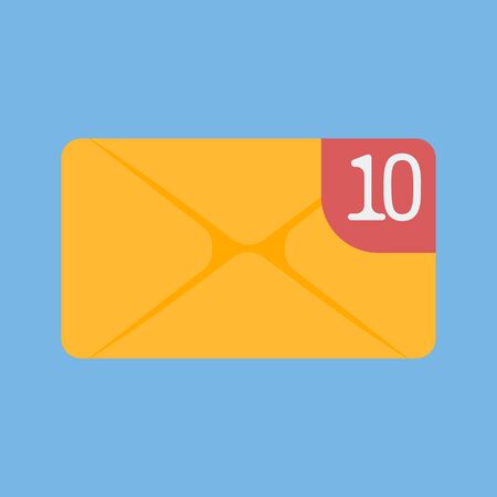 Icon of an incoming message, e-mail. SMS. Vector image.