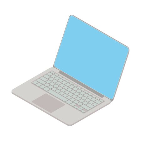 Isometric image of a laptop. Isometric 3D style. Vector graphics.のイラスト素材