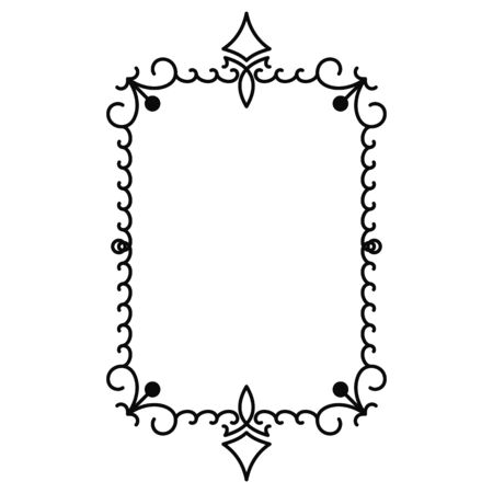 vector image, decorative ornamental frame, original designのイラスト素材