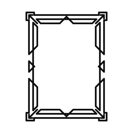 Art Deco vintage frame. The border. Vector graphicsのイラスト素材
