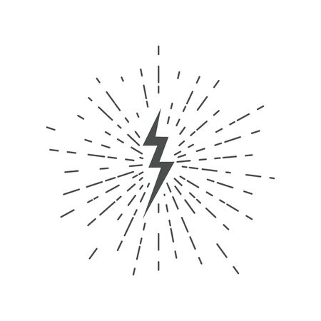Lightning icons. Thunder. Lightning strike. Vector.のイラスト素材