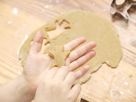 Baking Christmas Cookiesの写真素材