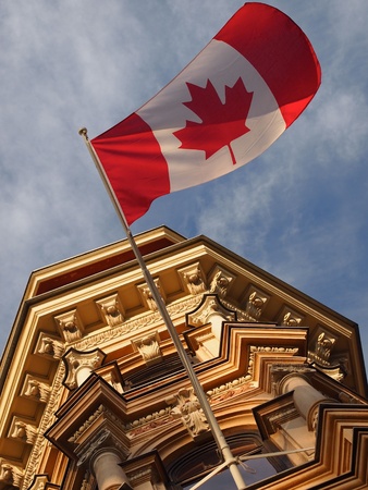 Flag of Canadaの写真素材