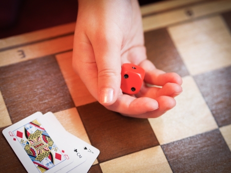 Rolling the Diceの写真素材