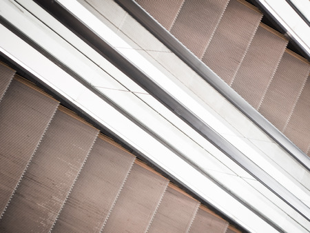 Detail of an escalator in a store