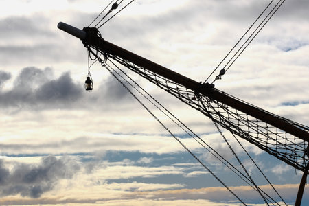 bowsprit of a sailing vessel