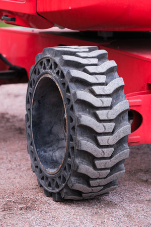 Big tire on a construction vehicle