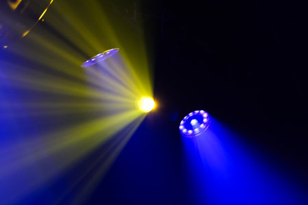 Stage lighting at a concertの写真素材