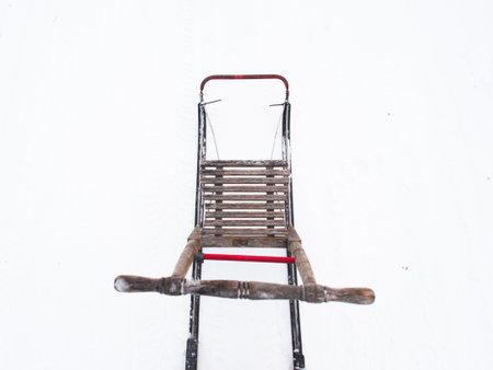 A kick sled from above