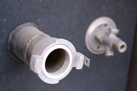 Water connections for the fire departmentの写真素材