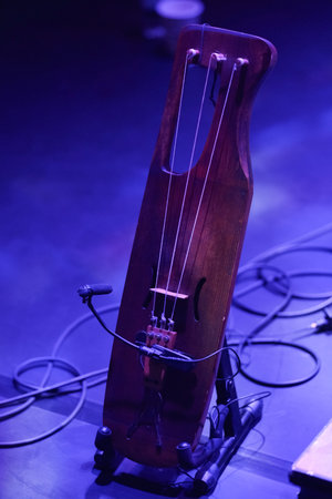 Traditional Finnish Bowed Lyre Jouhikkoの写真素材