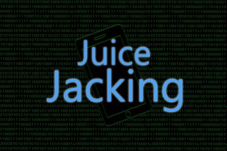 illustrative example showing of Juice Jacking or Hacking a cyber attack done on mobile.
