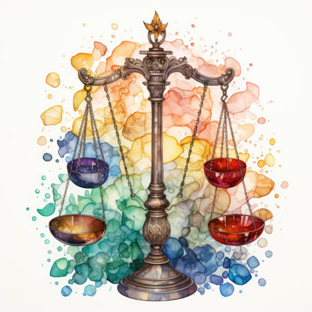 Waterco scale icon illustration, Generative Aiの素材