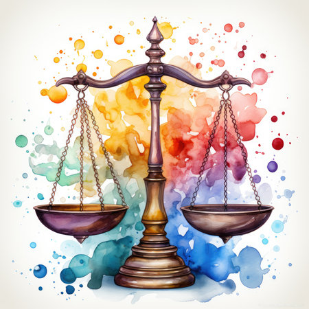 Waterco scale icon illustration, Generative Aiの素材