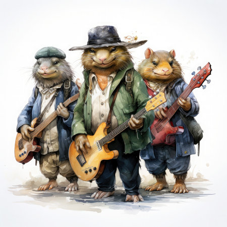 Waterco Bass Masters Crew White Background illustration, Generative Aiの素材