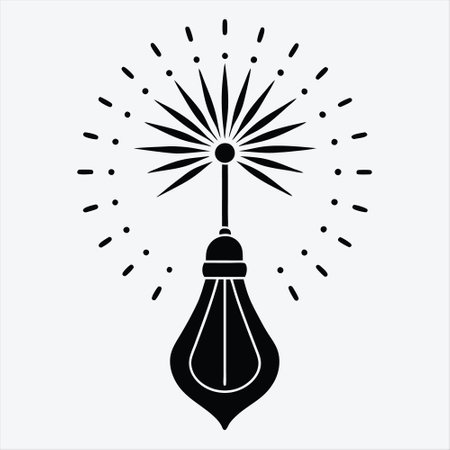 Happy New year Silhouette White background illustrationのイラスト素材