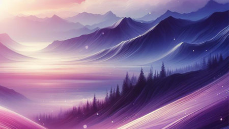 Beautiful purple tones as the background image.の素材