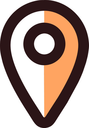 Map pin icon, simple, beautifulのイラスト素材