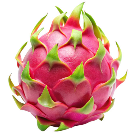 Dragon fruit isolated on the white background. Clipping Paths.の写真素材