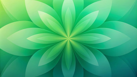 Simple multi-pattern background with green gradient.の写真素材