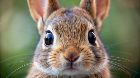 Closeup portrait of a red squirrel (Ceratophus europaeus)