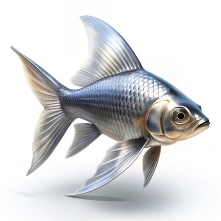 Fresh sardine fish isolated on white background. Close up.の写真素材