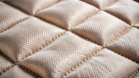 Close up of beige fabric texture for background. Selective focus.