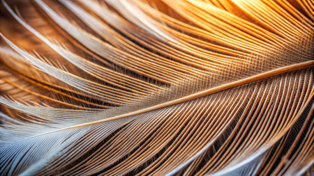 feathers of a bird close-up. macro photo.