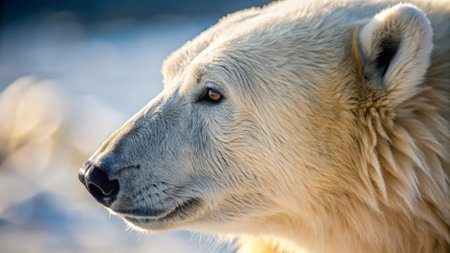 Polar bear (Ursus maritimus) portrait.の写真素材