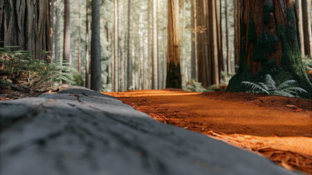 Landscape of Redwood Forest in California, United States of Americaの写真素材