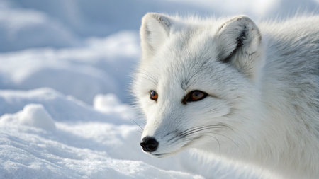 Close up of an arctic fox (Vulpes vulpes)