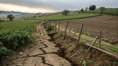 Landscape of vineyards in South Moravia, Czech Republic.の写真素材