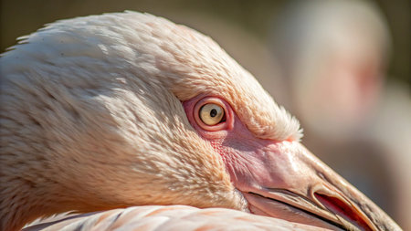 Greater Flamingo - Phoenicopterus roseusの写真素材