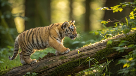 Siberian Tiger (Panthera tigris altaica)の写真素材