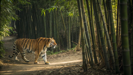 Close up of a Amur tiger (Panthera tigris altaica)の写真素材