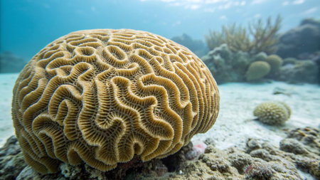 Underwater view of a coral reef in the Red Sea, Egyptの写真素材