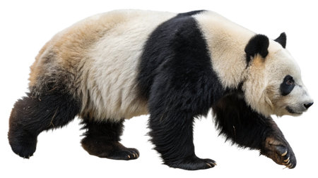Giant panda isolated on white background. Giant panda.の写真素材