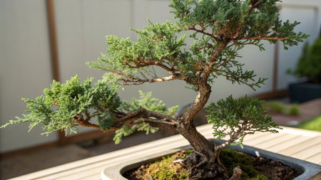 Bonsai tree in a pot. Bonsai tree.