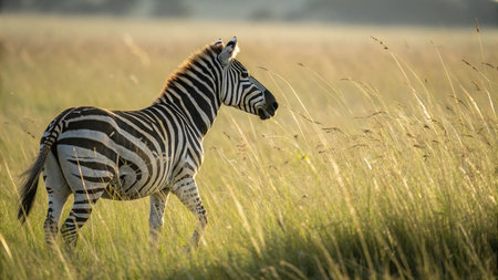 Zebra in the Moremi Game Reserve (Okavango River Delta), National Park, Botswanaの写真素材
