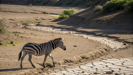 Zebra in the Etosha National Park, Namibia.の写真素材