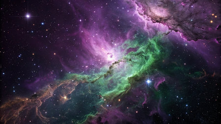 Planets, stars and galaxies in outer space showing the beauty of space exploration.