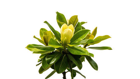 Magnolia flower isolated on white background. Magnolia grandifloraの写真素材