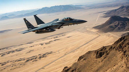 F-16 in the desert of Namibia.