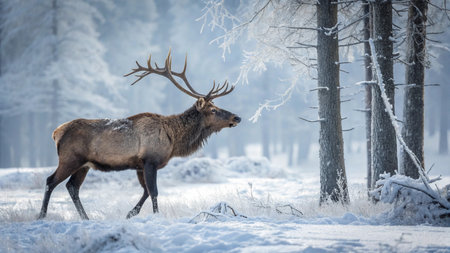 Moose in Yellowstone National Park, Wyoming, United States of America