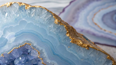 blue agate mineral texture as very nice natural background (macro)