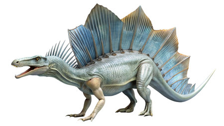 3D rendering of a dinosaur Pterosaur isolated on white backgroundの写真素材