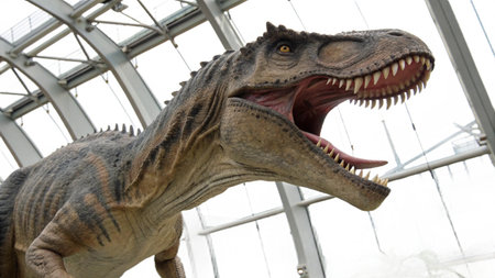 Dinosaur in the Museum of Natural History, Beijing, China.の写真素材