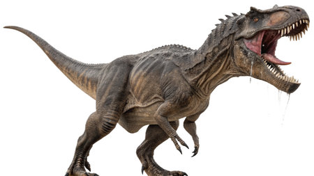 Dinosaur T-rex isolated on white background. 3D illustration.
