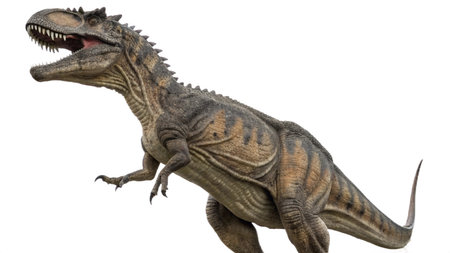 Dinosaur T-rex on a white background. 3d renderの写真素材